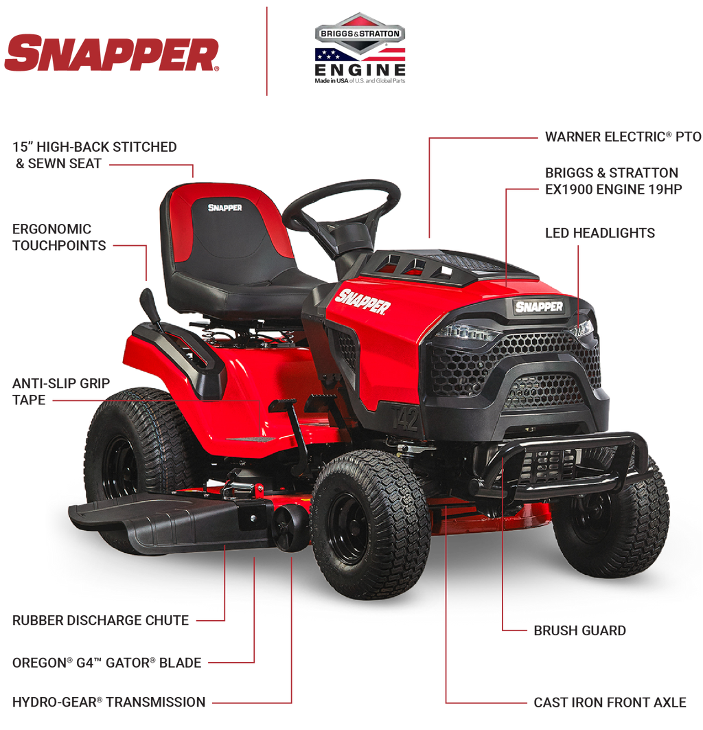 T42 Lawn Tractor with 42" Fabricated Deck
